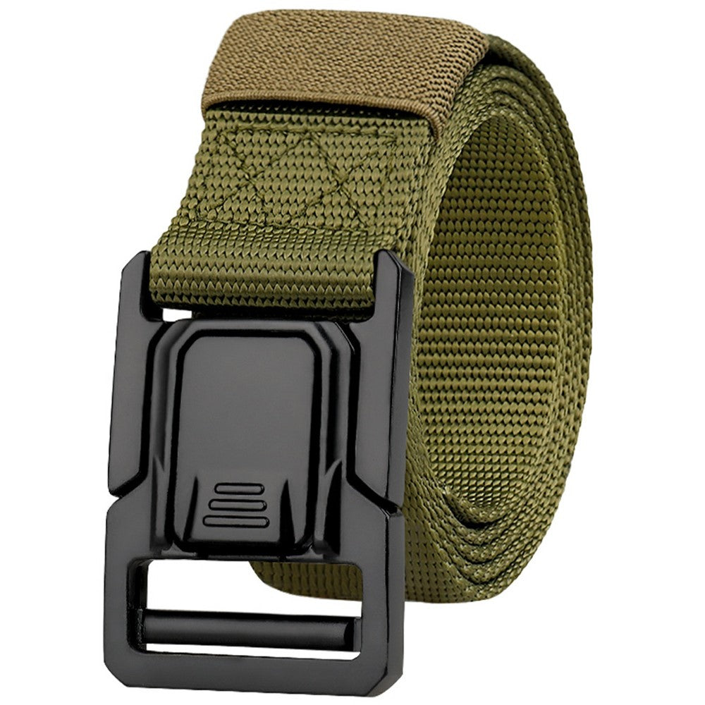 SN-P113 125x3.8cm Men's Nylon Web Tactical Belt Adjustable Work Belt with Zinc Alloy Buckle