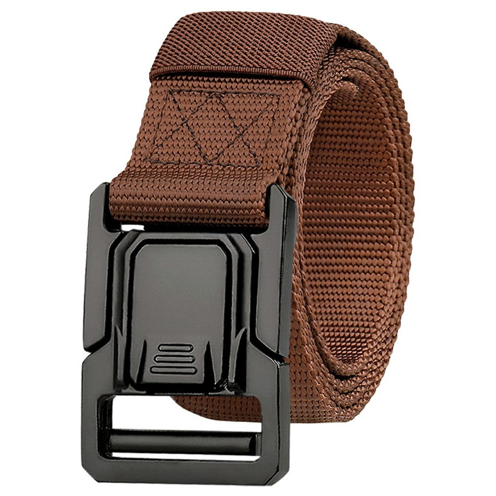 SN-P113 125x3.8cm Men's Nylon Web Tactical Belt Adjustable Work Belt with Zinc Alloy Buckle