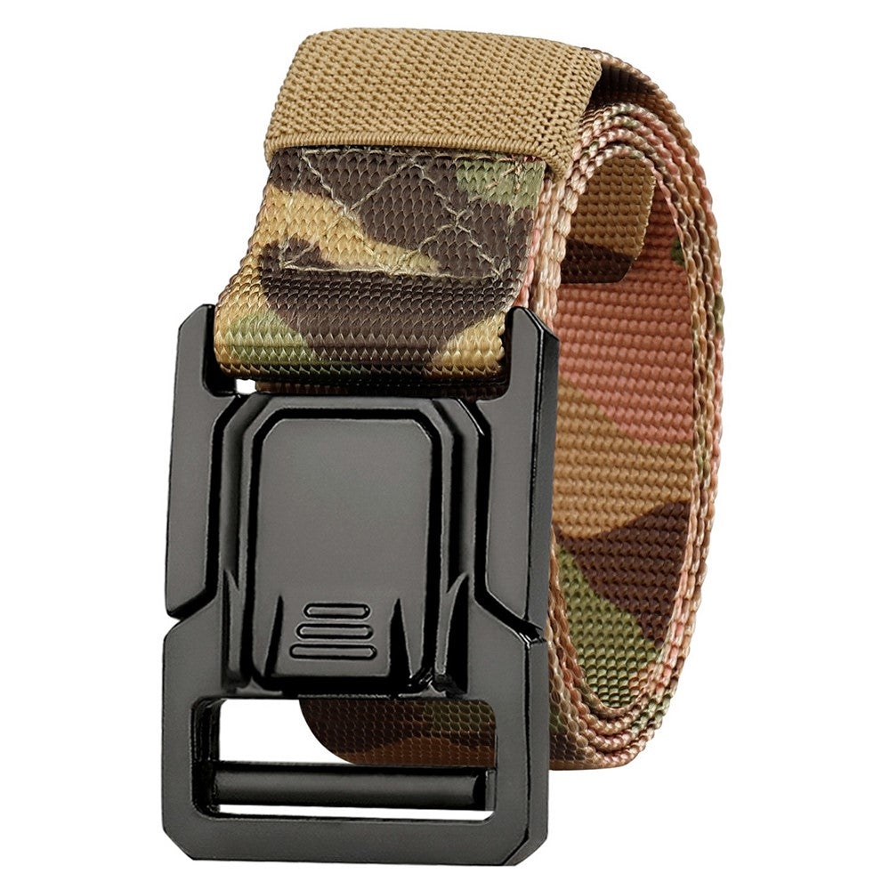 SN-P113 125x3.8cm Men's Nylon Web Tactical Belt Adjustable Work Belt with Zinc Alloy Buckle