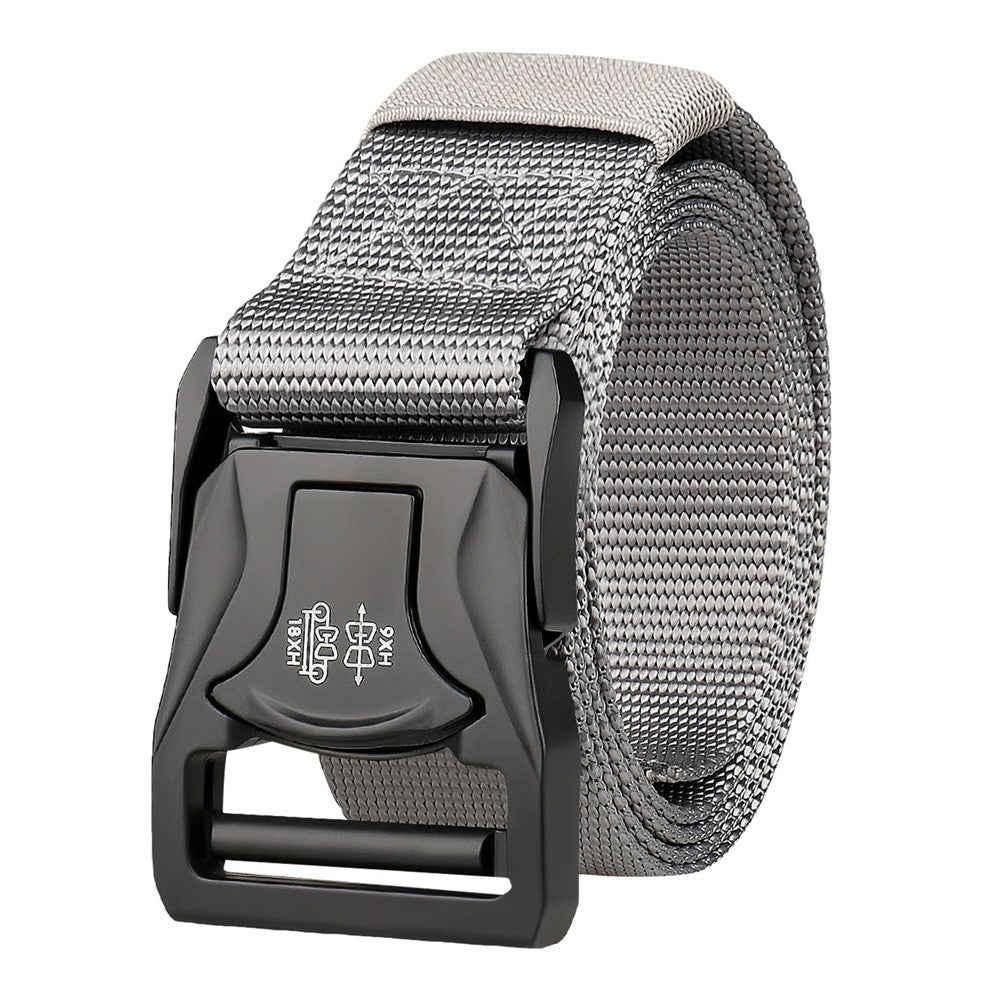 SN-P104 125x3.8cm Men's Nylon Webbing Belt Tactical Training Work Belt with Zinc Alloy Buckle