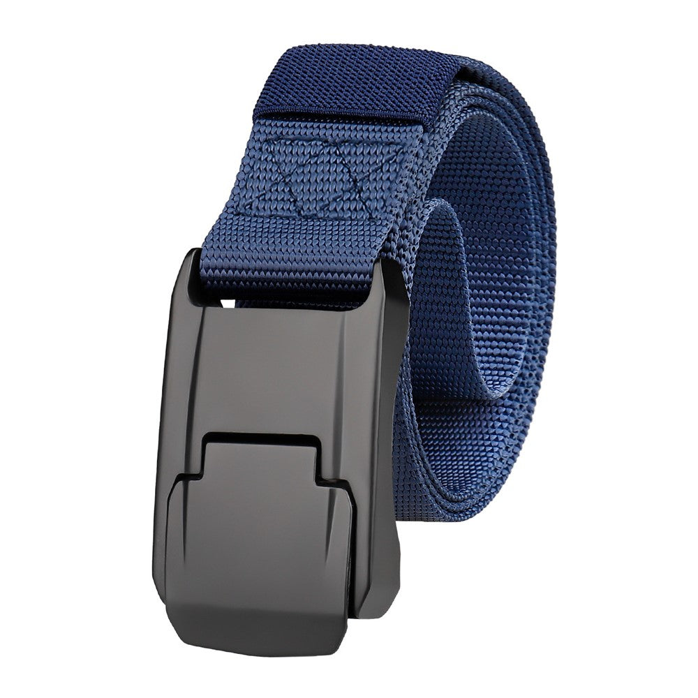 SN-P098 Men's Nylon Webbing Belt Wear-Resistant Work Belt with Auto-Locking Zinc Alloy Buckle