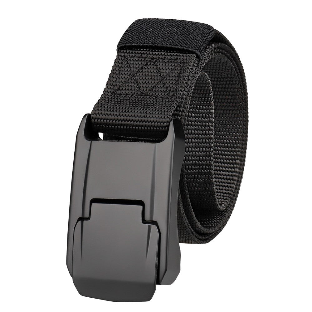 SN-P098 Men's Nylon Webbing Belt Wear-Resistant Work Belt with Auto-Locking Zinc Alloy Buckle