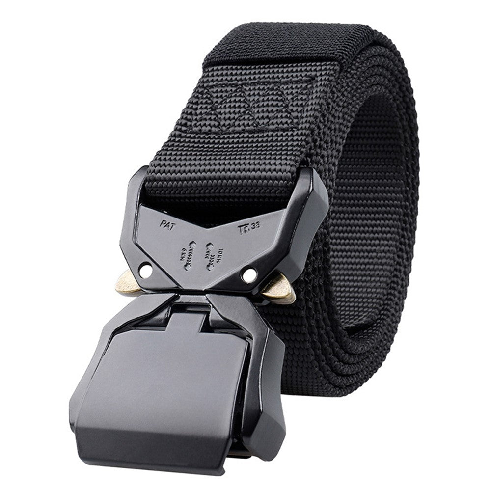 SN-P025-1 Aluminum Alloy Buckle Men Tactical Waist Belt Casual Nylon Waistband