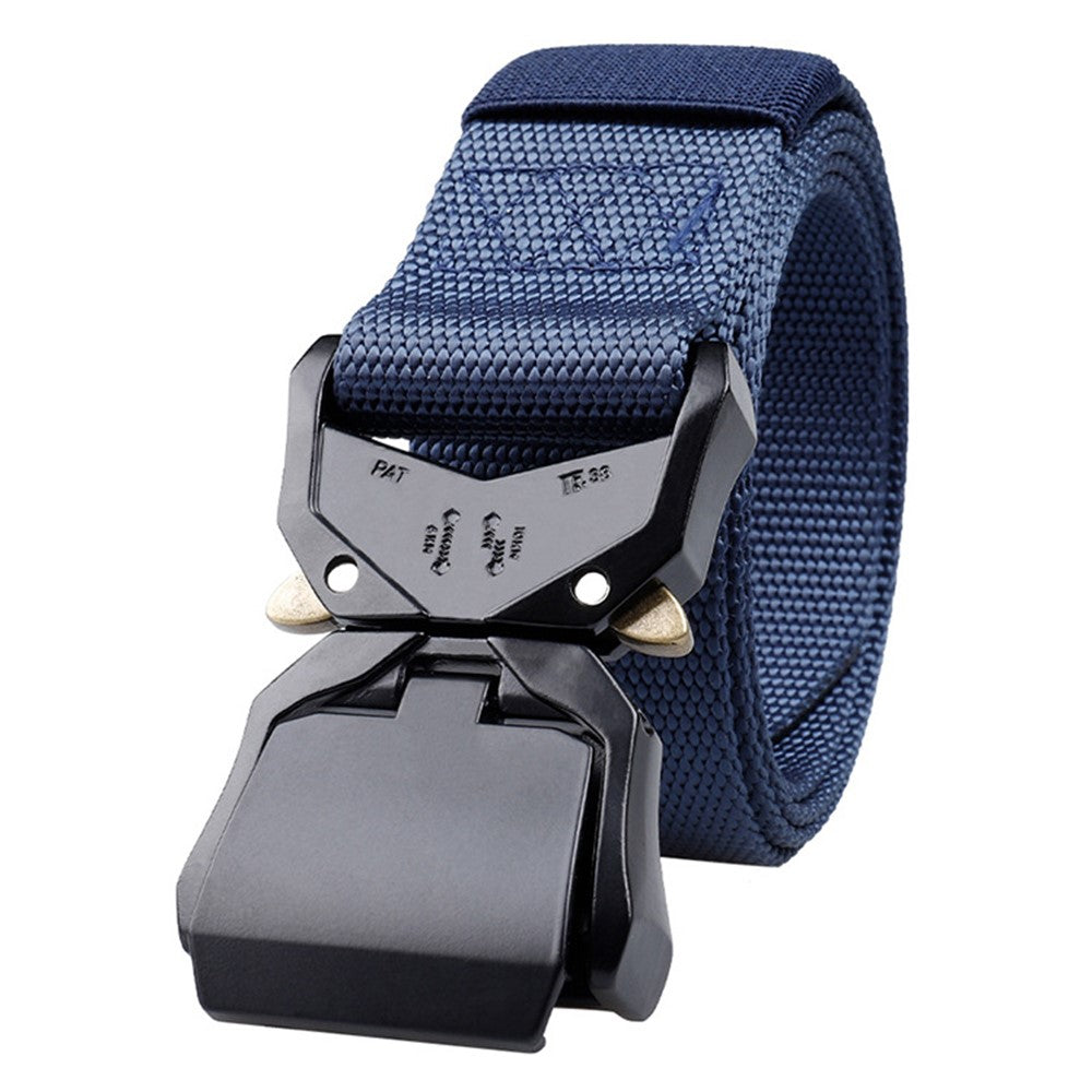 SN-P025-1 Aluminum Alloy Buckle Men Tactical Waist Belt Casual Nylon Waistband