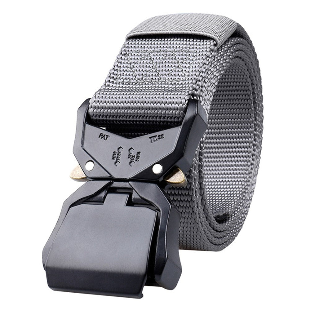 SN-P025-1 Aluminum Alloy Buckle Men Tactical Waist Belt Casual Nylon Waistband