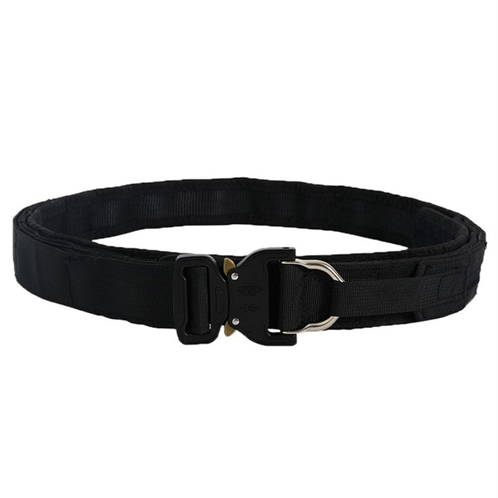 SN-074 Men's Nylon Webbing Belt Thickened Tactical Training Belt with Zinc Alloy Buckle