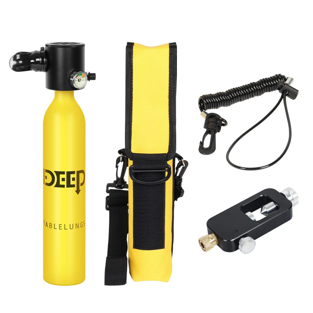DIDEEP X3000 0.5L Mini Scuba Diving Oxygen Tank with Adapter + Anti-Lost Lanyard + Storage Bag, Style B