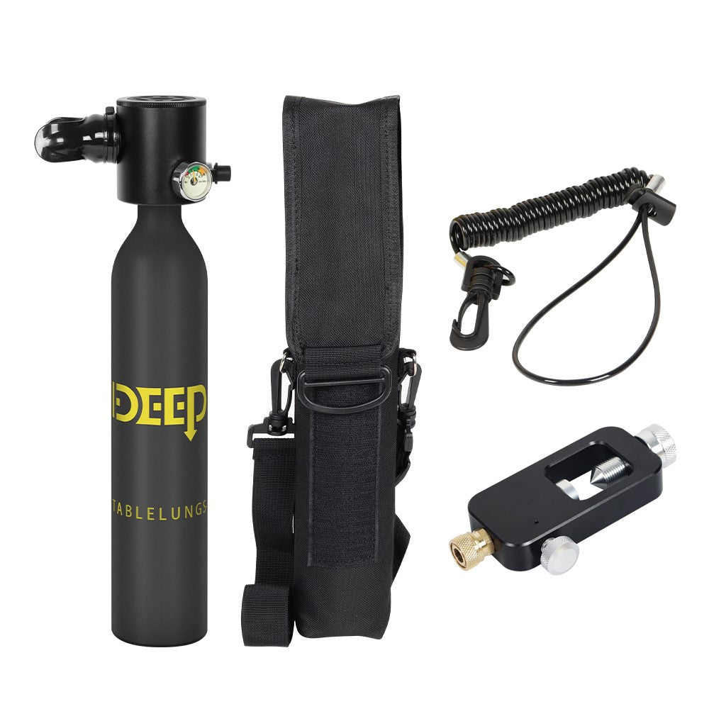 DIDEEP X3000 0.5L Mini Scuba Diving Oxygen Tank with Adapter + Anti-Lost Lanyard + Storage Bag, Style B