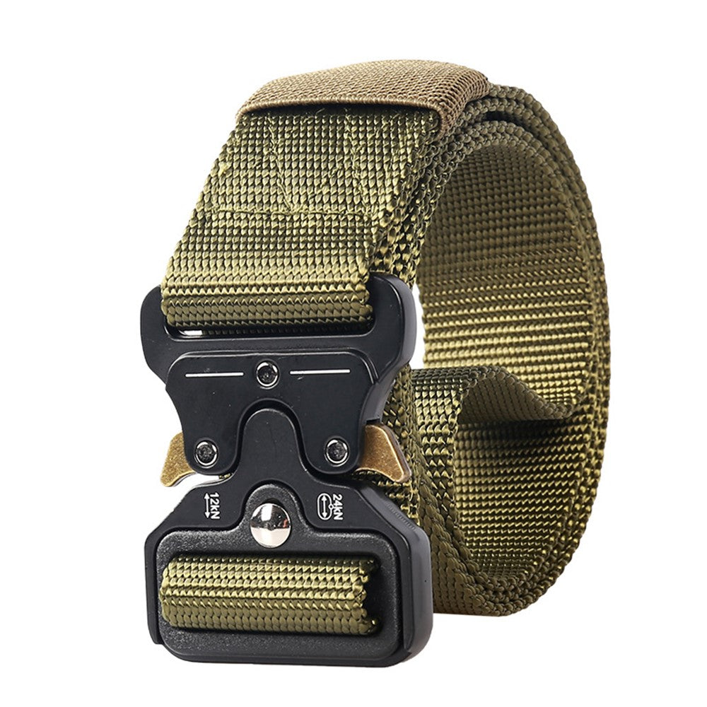 SN-P005 4.3cm Men Tactical Belt Military Nylon Waistband with Quick Release Buckle, Length: 125cm