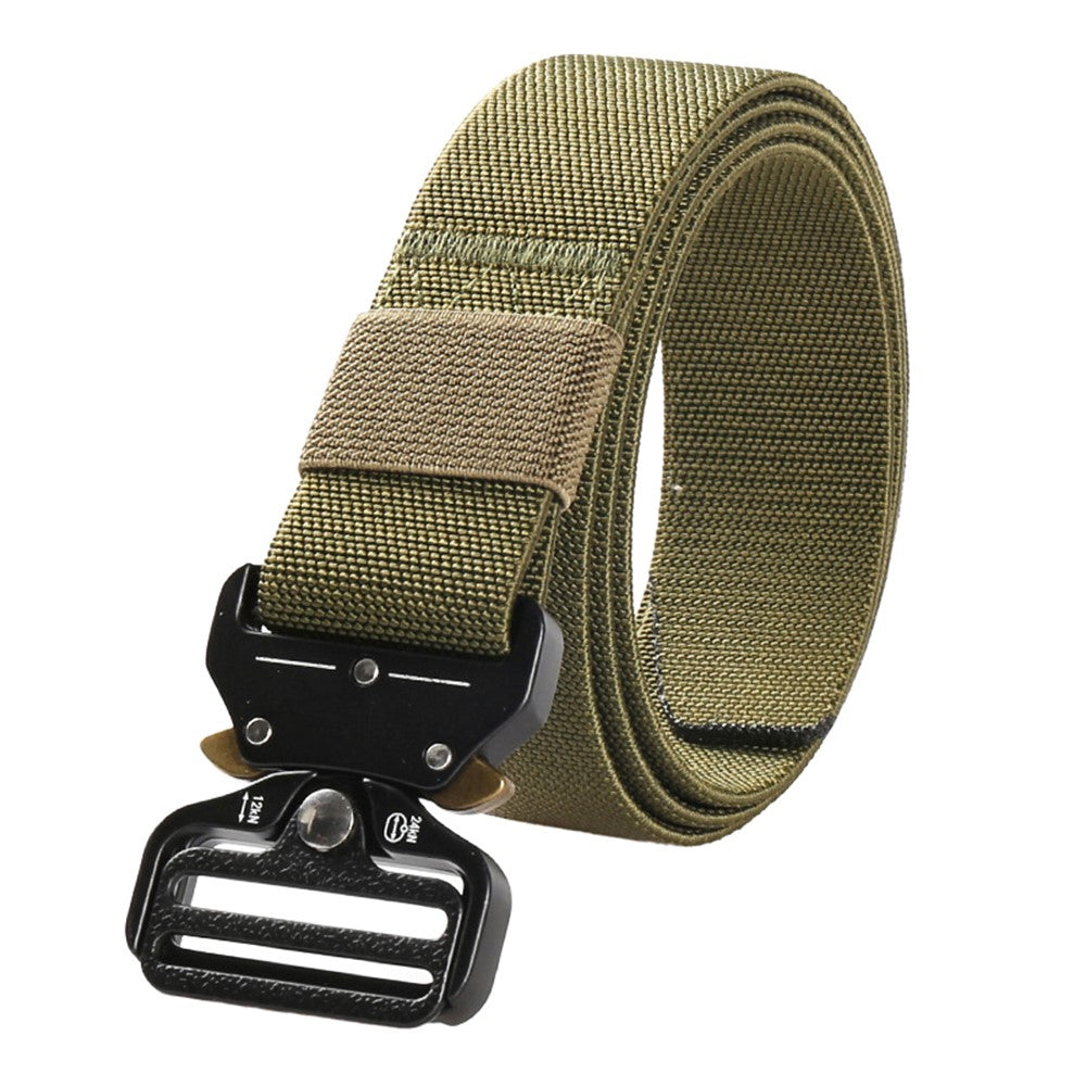 SN-E002 Outdoor Tactical Belt for Men 3.8cm Imitation Nylon Elastic Waistband with Quick Release Buckle, Length: 125cm