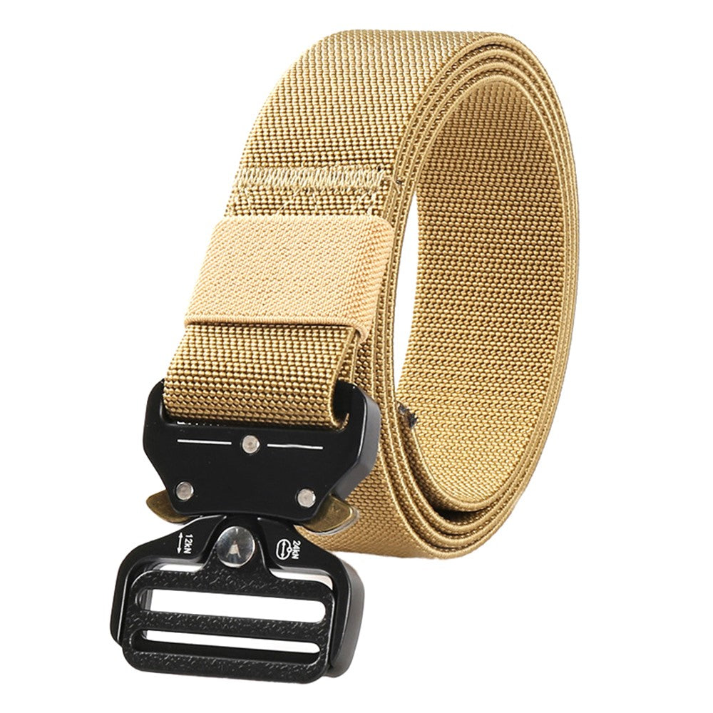 SN-E002 Outdoor Tactical Belt for Men 3.8cm Imitation Nylon Elastic Waistband with Quick Release Buckle, Length: 125cm