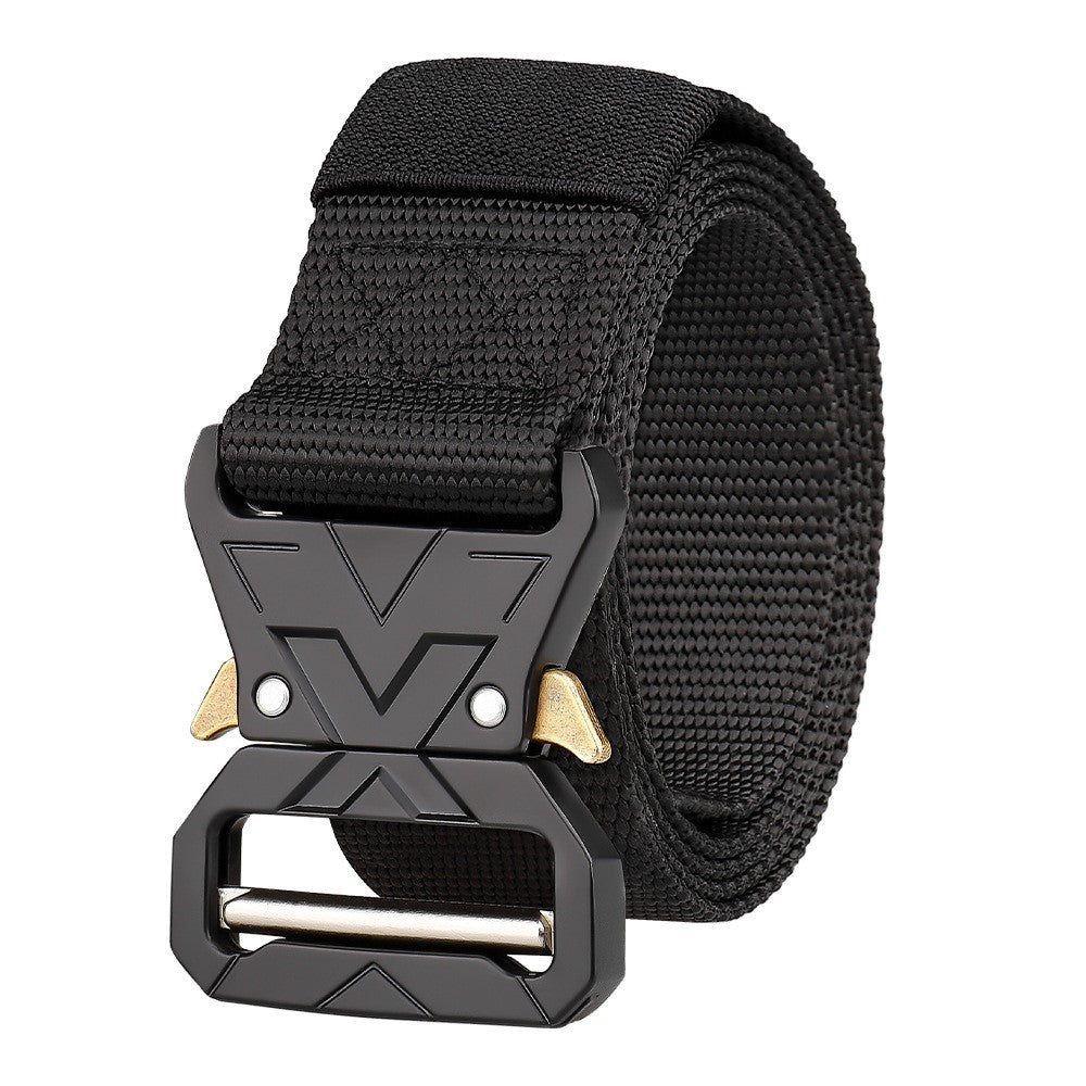 SN-P016 3.8cm Quick Release Men Tactical Belt Imitation Nylon Elastic Waistband, Length: 125cm