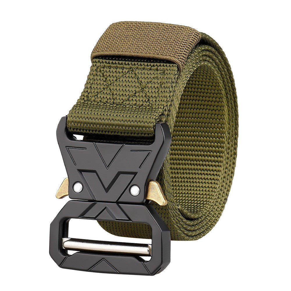 SN-P016 3.8cm Quick Release Men Tactical Belt Imitation Nylon Elastic Waistband, Length: 125cm