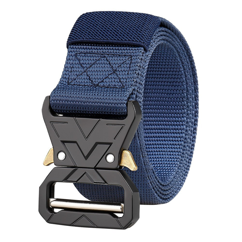 SN-P016 3.8cm Quick Release Men Tactical Belt Imitation Nylon Elastic Waistband, Length: 125cm