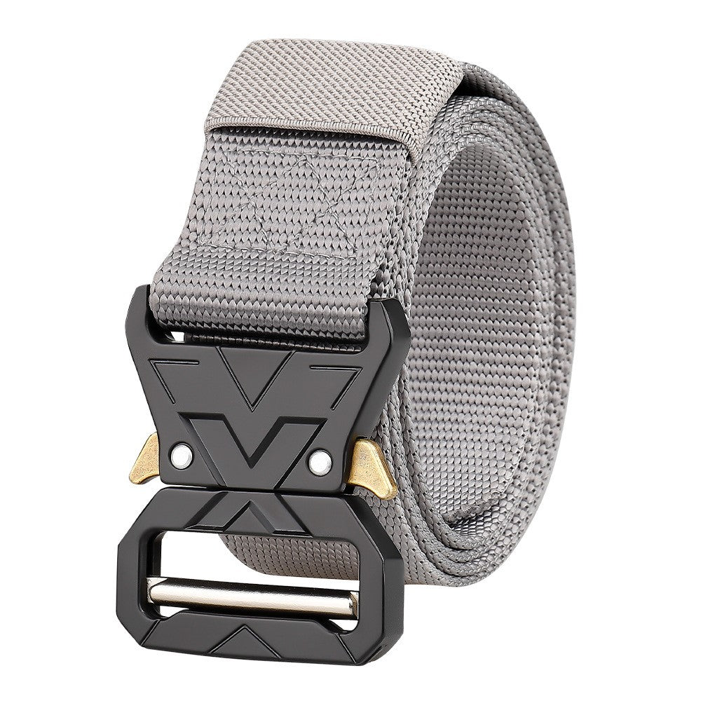 SN-P016 3.8cm Quick Release Men Tactical Belt Imitation Nylon Elastic Waistband, Length: 125cm