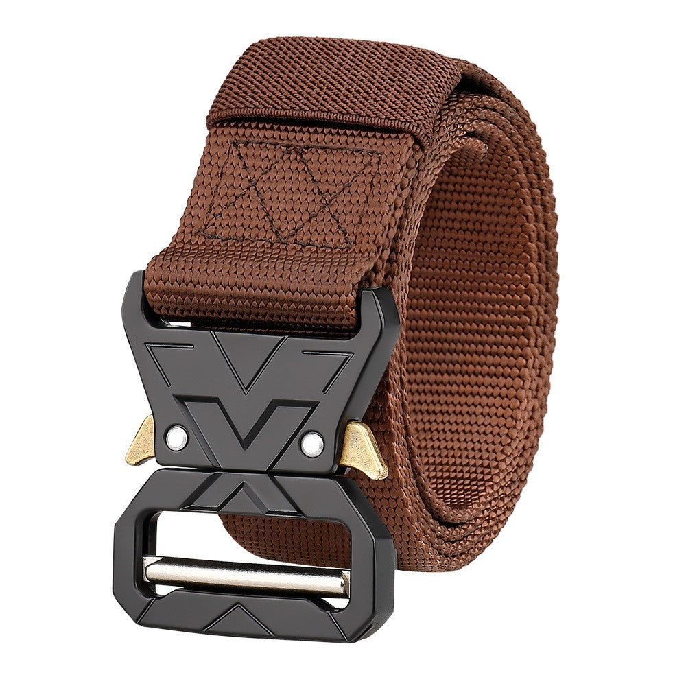 SN-P016 3.8cm Quick Release Men Tactical Belt Imitation Nylon Elastic Waistband, Length: 125cm