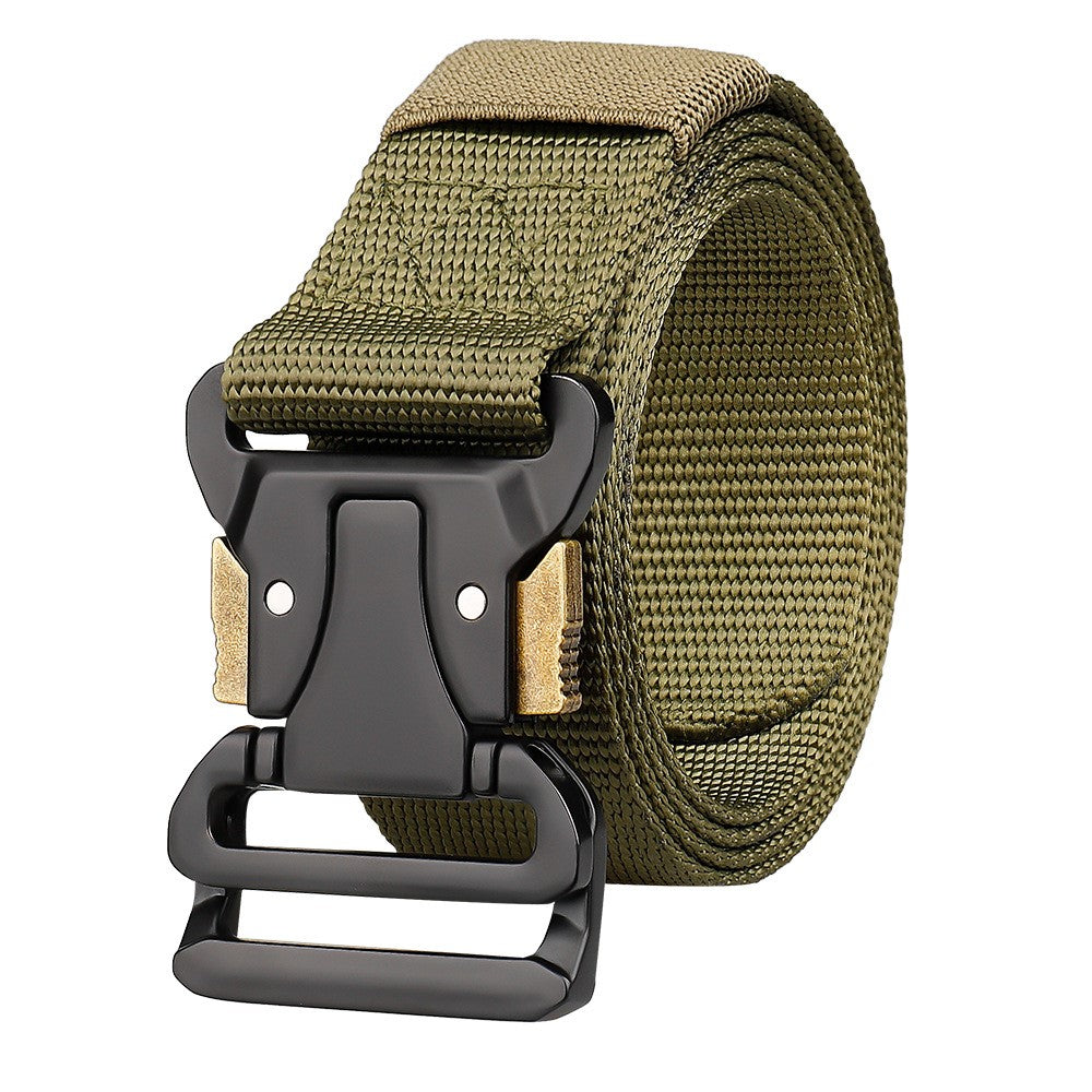 SN-P0102 3.8cm Imitation Nylon Military Waistband Quick Release Tactical Belt for Men, Length: 125cm