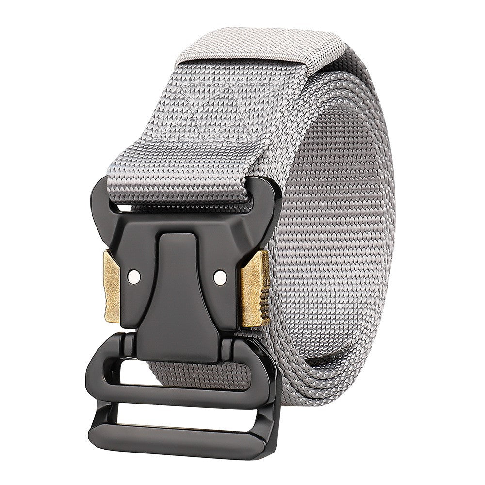 SN-P0102 3.8cm Imitation Nylon Military Waistband Quick Release Tactical Belt for Men, Length: 125cm