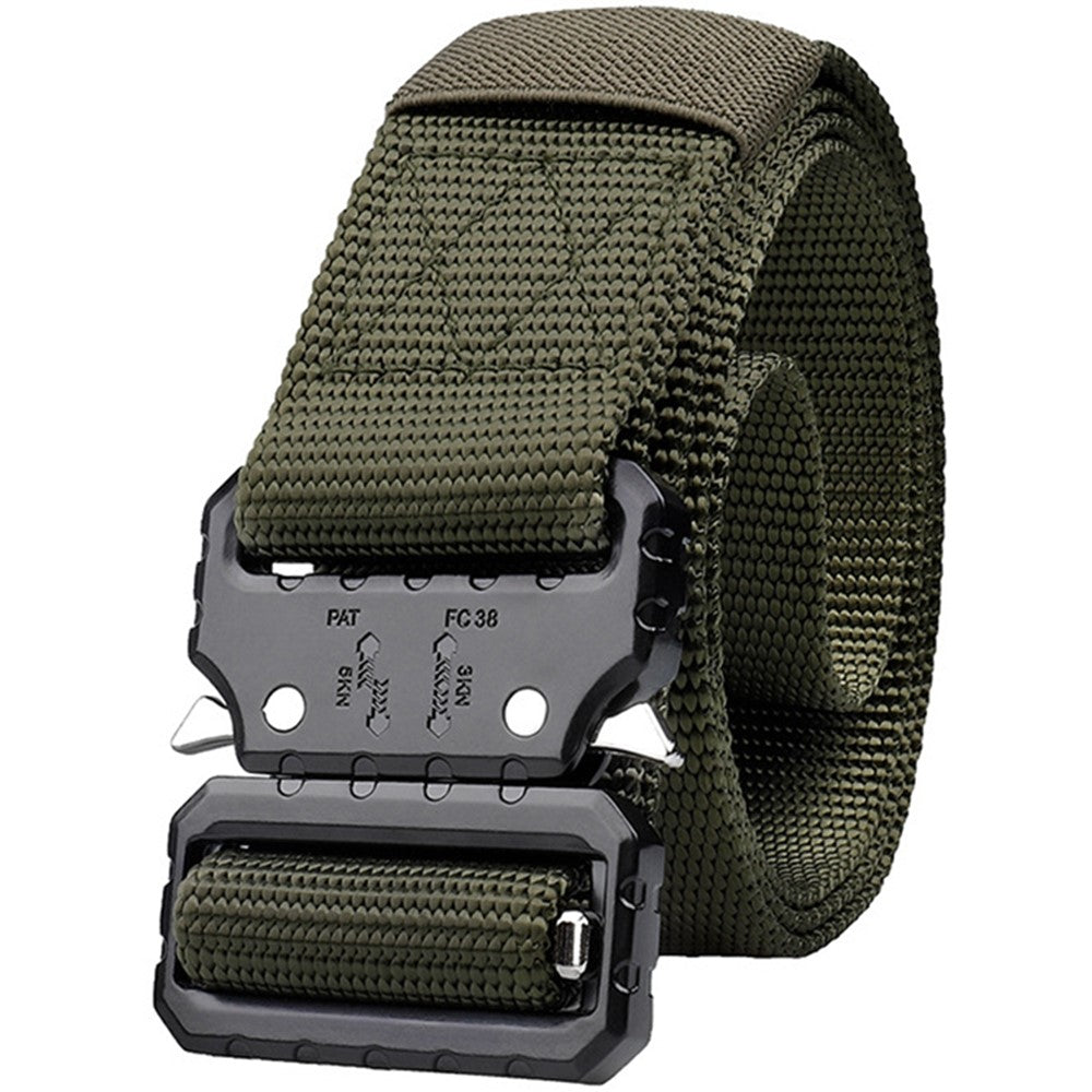 SN-P071 125cm Adjustable Imitation Nylon Military Waistband Quick Release Tactical Belt for Men