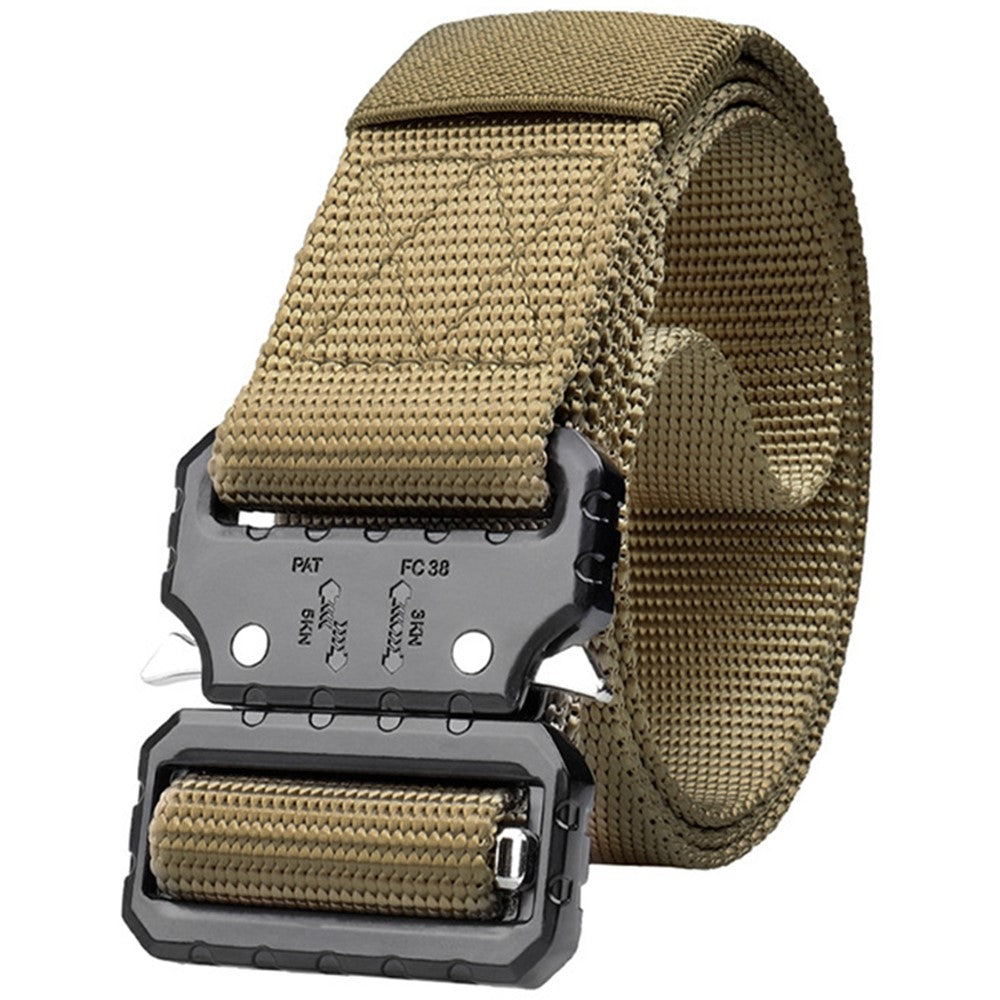 SN-P071 125cm Adjustable Imitation Nylon Military Waistband Quick Release Tactical Belt for Men
