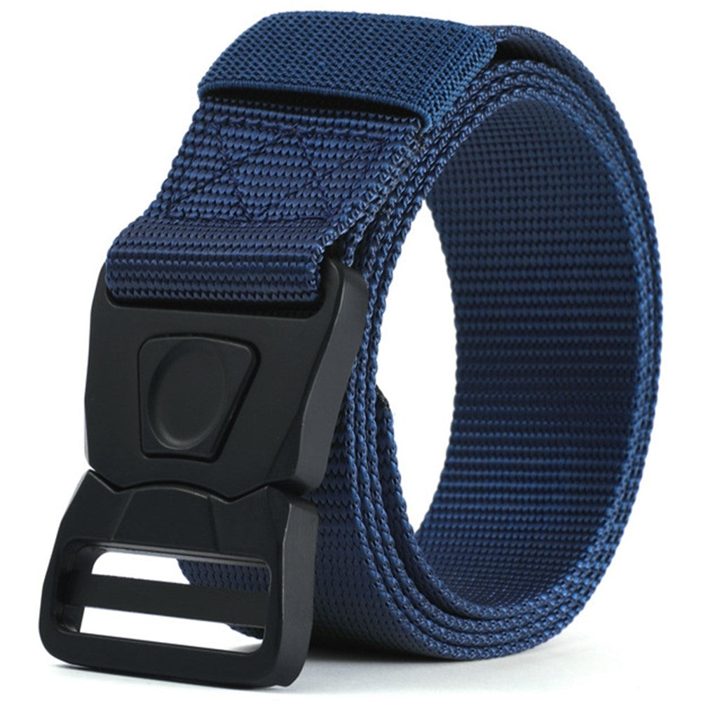 SN-P117 125cm Adjustable Imitation Nylon Military Waistband Quick Release Press Buckle Tactical Belt for Men