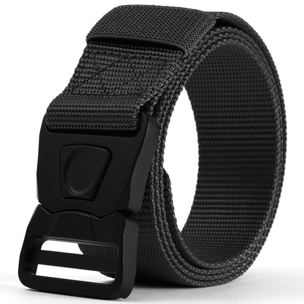 SN-P117 125cm Adjustable Imitation Nylon Military Waistband Quick Release Press Buckle Tactical Belt for Men