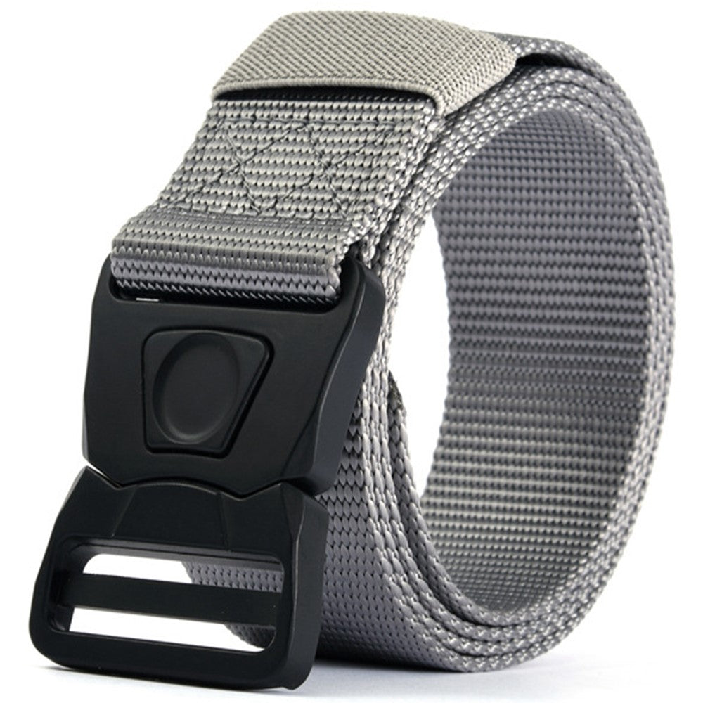 SN-P117 125cm Adjustable Imitation Nylon Military Waistband Quick Release Press Buckle Tactical Belt for Men
