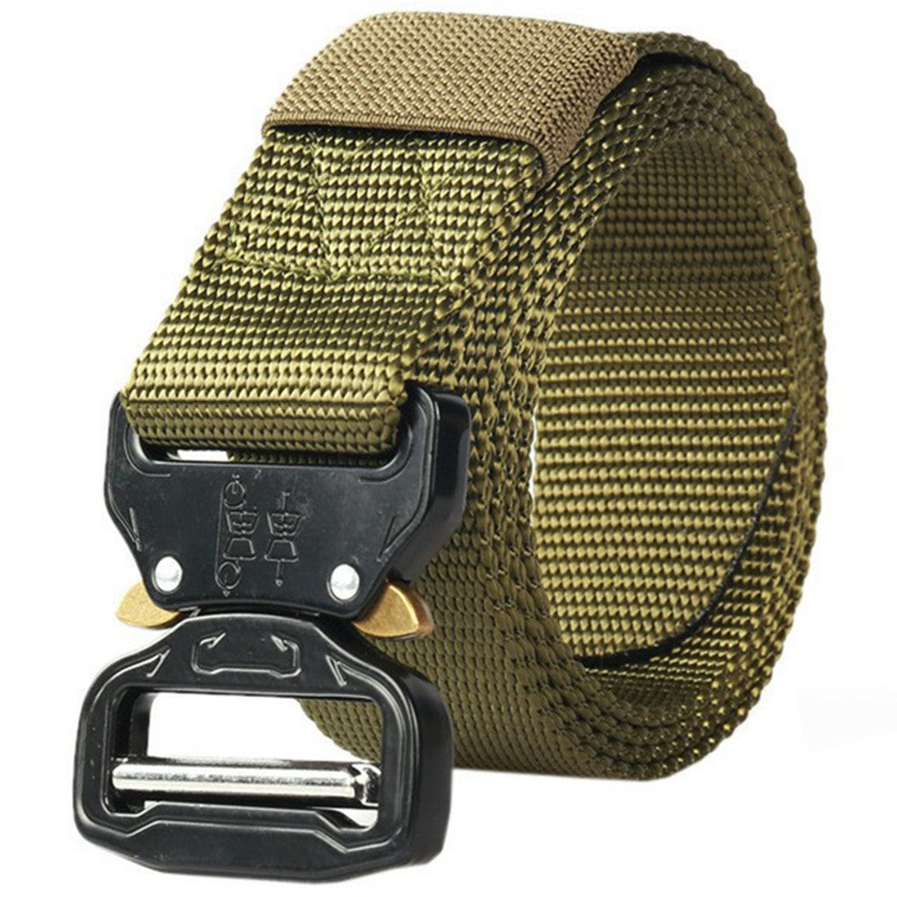 SN-P001 3.8cm Imitation Nylon Elastic Waistband with Quick Release Buckle Men Tactical Belt, Length: 125cm