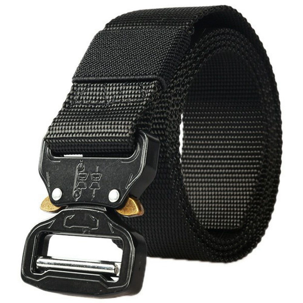 SN-P001 3.8cm Imitation Nylon Elastic Waistband with Quick Release Buckle Men Tactical Belt, Length: 125cm