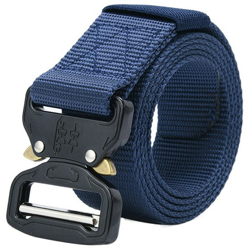 SN-P001 3.8cm Imitation Nylon Elastic Waistband with Quick Release Buckle Men Tactical Belt, Length: 125cm