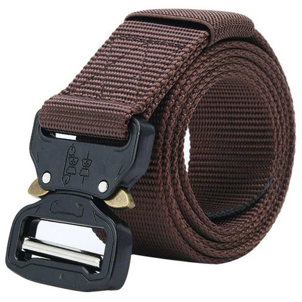SN-P001 3.8cm Imitation Nylon Elastic Waistband with Quick Release Buckle Men Tactical Belt, Length: 125cm