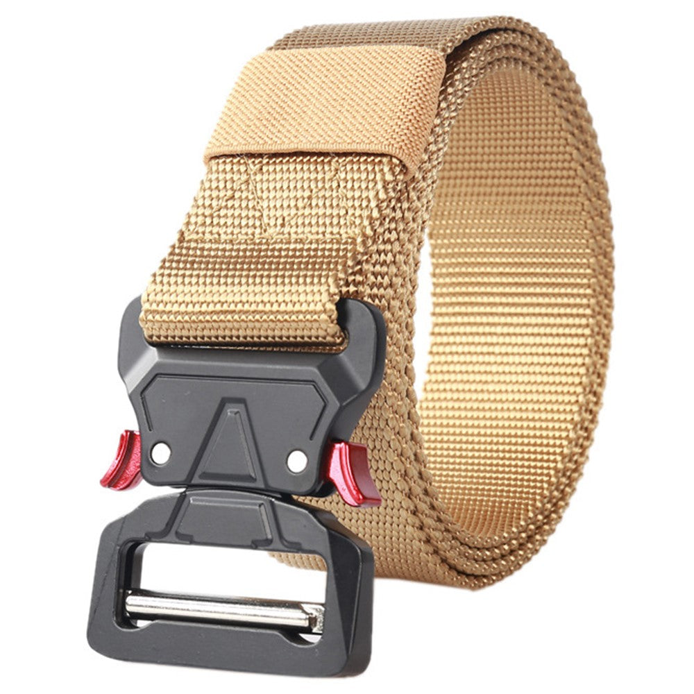 SN-P008 3.8cm Tactical Men Nylon Belt Military Waistband with Quick Release Buckle, Length: 125cm