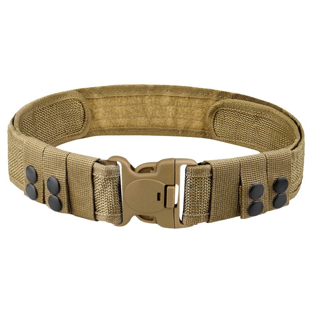 SN-032 100-135cm Oxford Cloth Webbing Belt Magic Tape Tactical Training Work Belt with Plastic Buckle