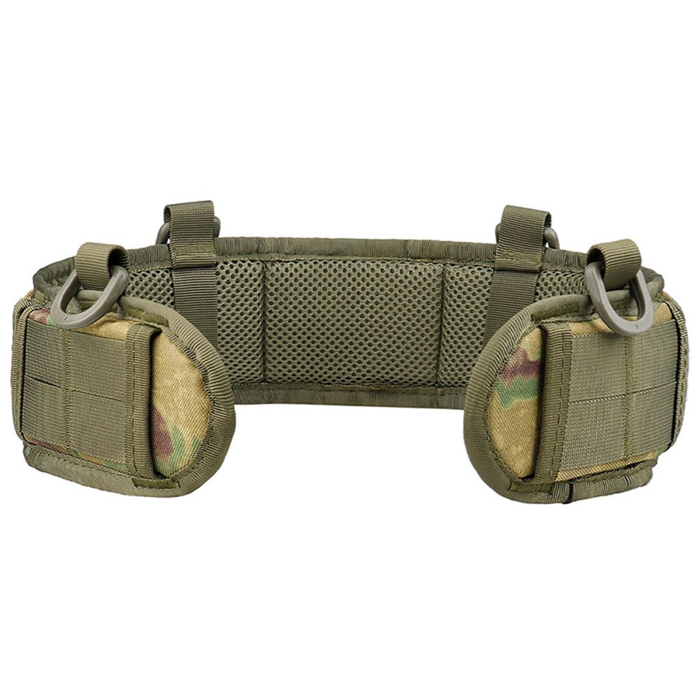 019 Outdoor Tactical Waist Seal Nylon Widen Waist Band with 4 D-Shape Buckles