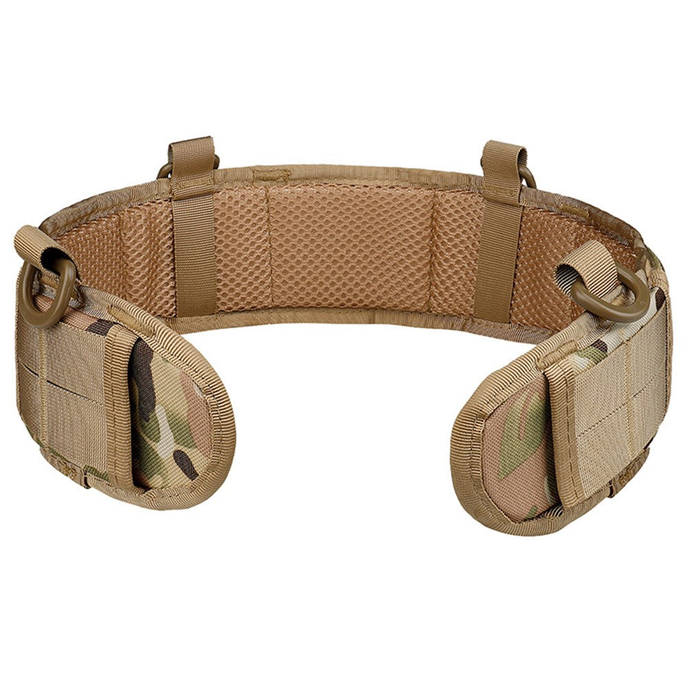 019 Outdoor Tactical Waist Seal Nylon Widen Waist Band with 4 D-Shape Buckles