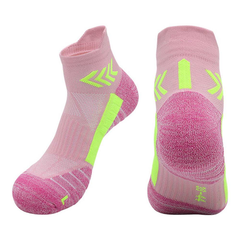PORFIN JCB3009 1 Pair Breathable Low Cut Compression Running Socks for Men Women Marathon Cycling M Size 34-38