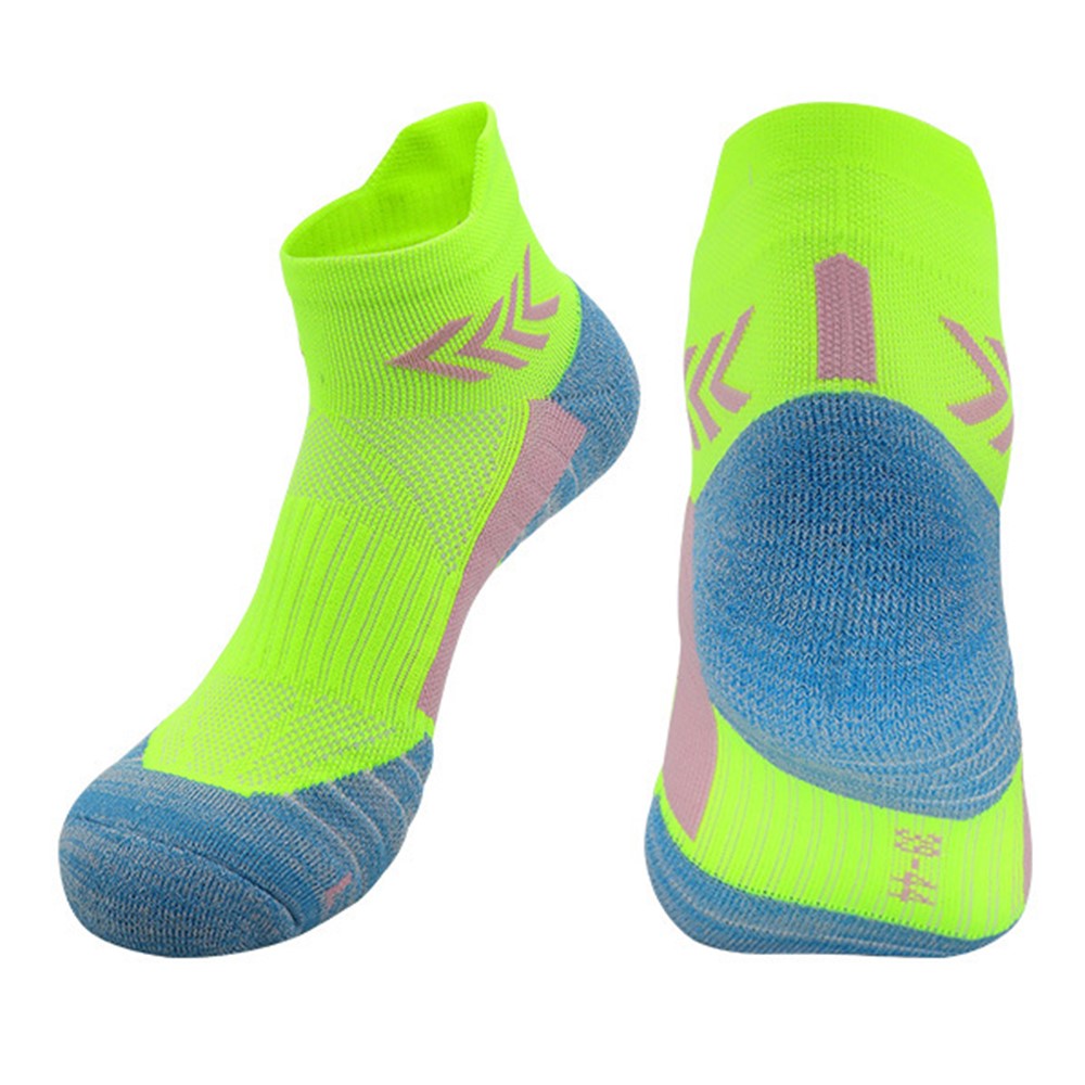 PORFIN JCB3009 1 Pair Breathable Low Cut Compression Running Socks for Men Women Marathon Cycling M Size 34-38