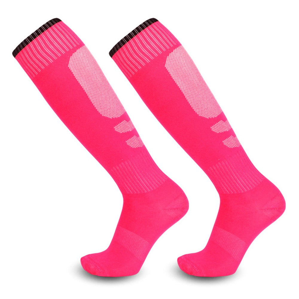1 Pair Kids Soccer Socks Summer Breathable High Tube Anti-Skid Sports Socks