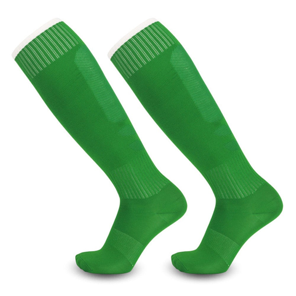CDP513 1 Pair Adult Soccer Socks Summer Breathable High Tube Anti-Skid Sports Socks
