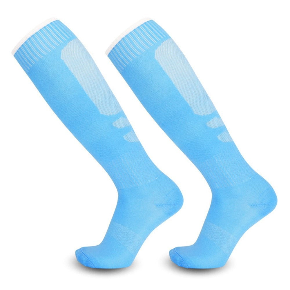 CDP513 1 Pair Adult Soccer Socks Summer Breathable High Tube Anti-Skid Sports Socks