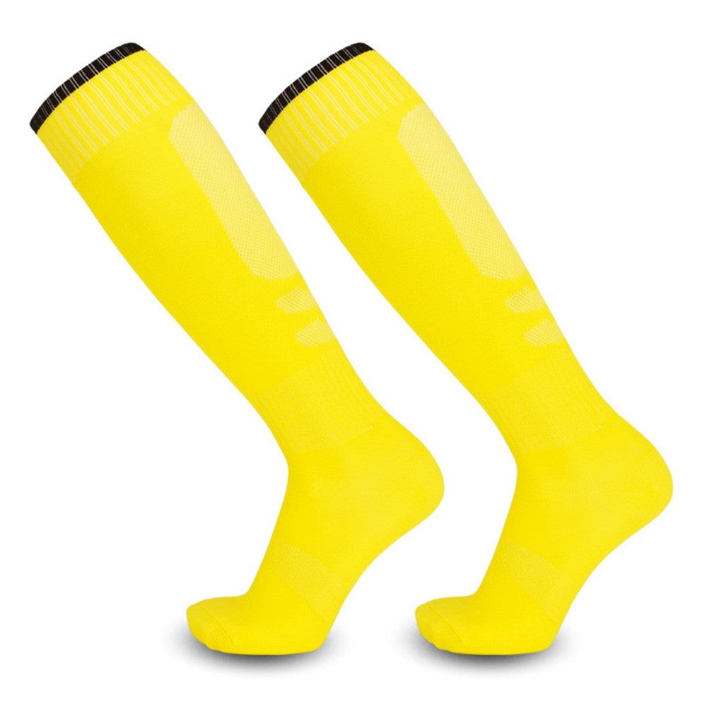 CDP513 1 Pair Adult Soccer Socks Summer Breathable High Tube Anti-Skid Sports Socks