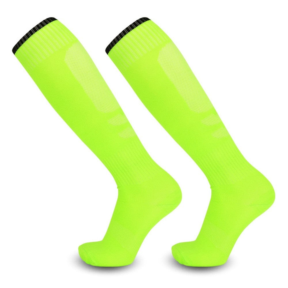 CDP513 1 Pair Adult Soccer Socks Summer Breathable High Tube Anti-Skid Sports Socks