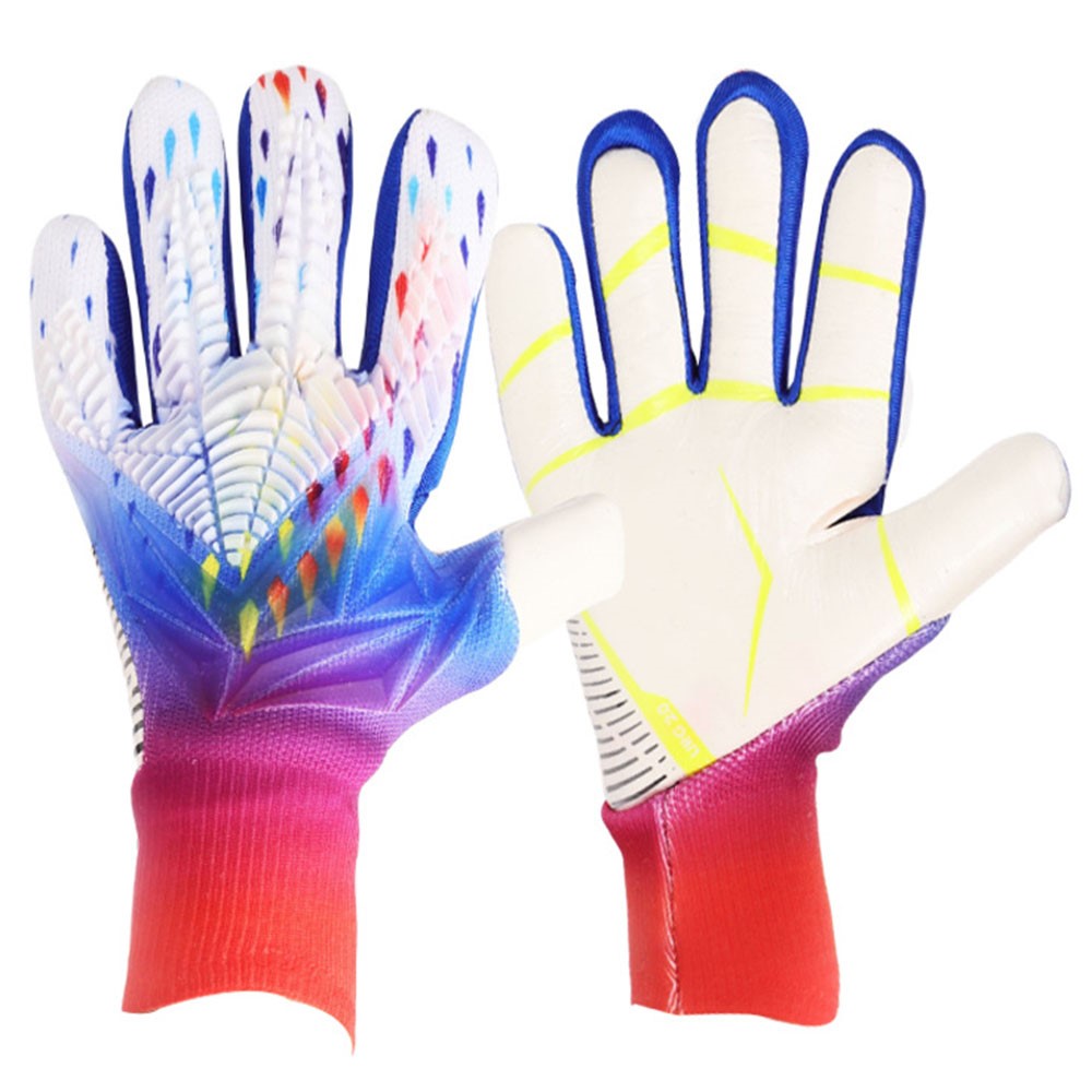 1 Pair Non-Silp Latex Protection Professional Goalkeeper Gloves Breathable Football Training Mittens