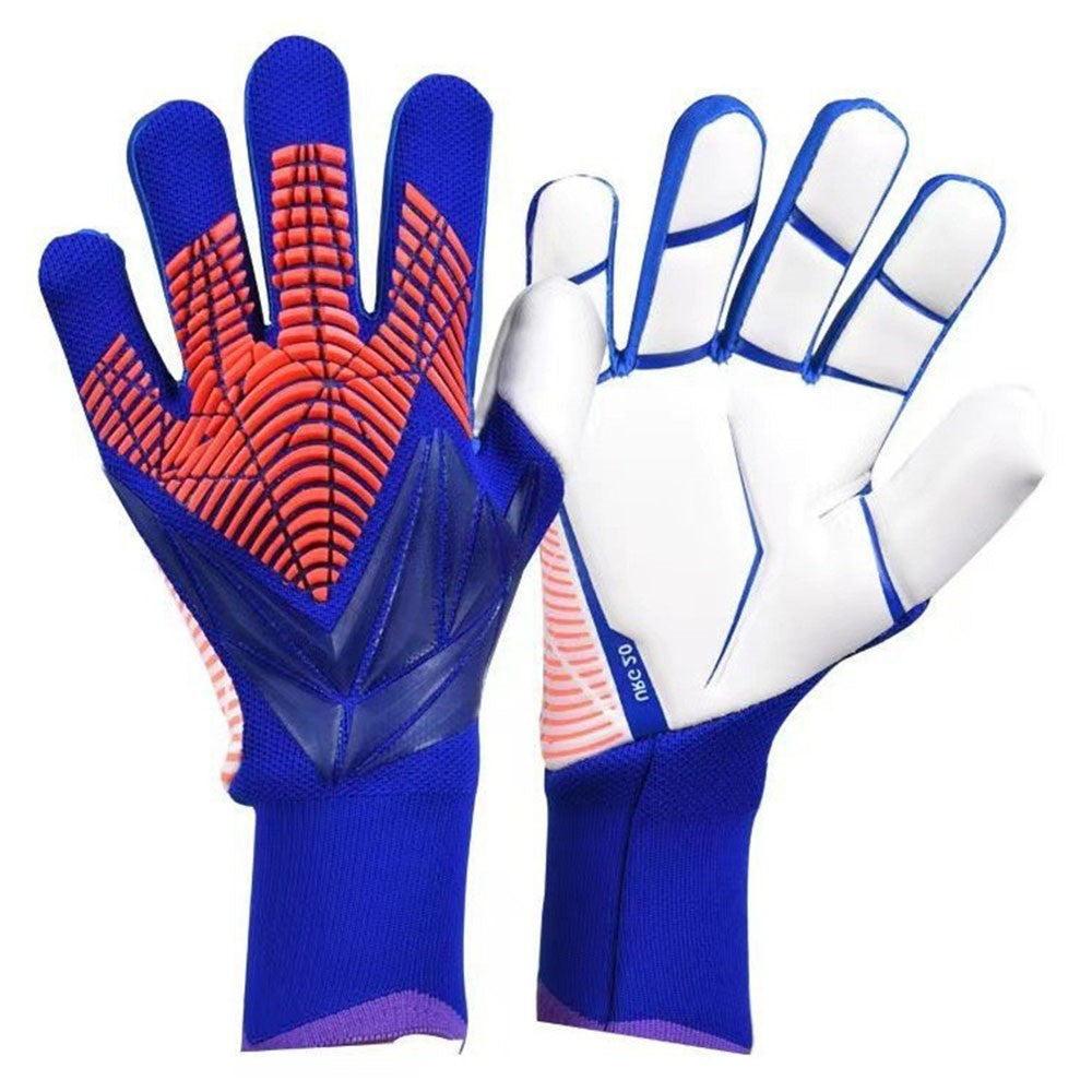 1 Pair Non-Silp Latex Protection Professional Goalkeeper Gloves Breathable Football Training Mittens