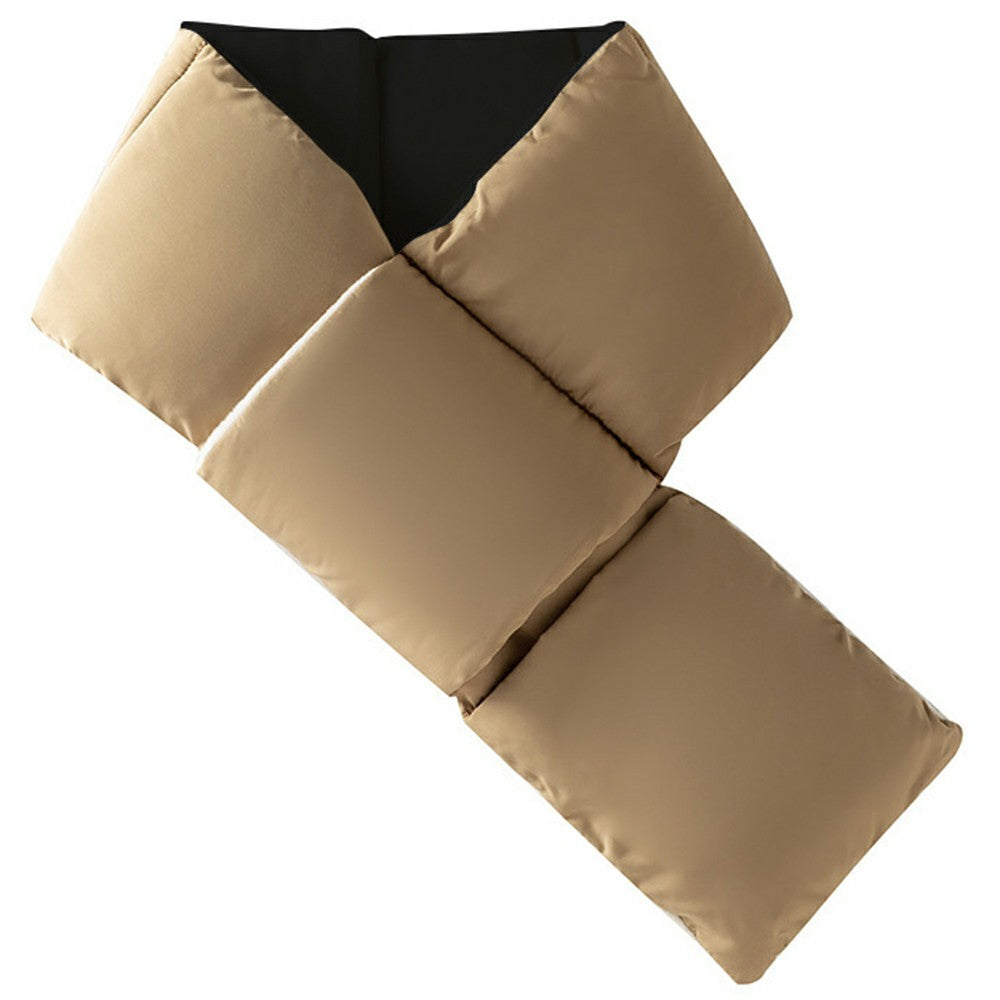 Winter Warm Down Cloud Cotton Scarf Single-Tube Pocket Neck Warmer