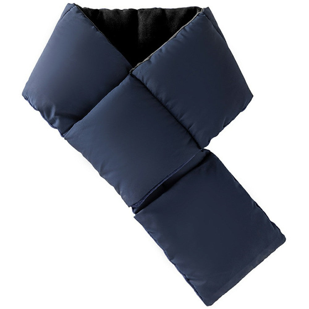 Winter Warm Down Cloud Cotton Scarf Single-Tube Pocket Neck Warmer