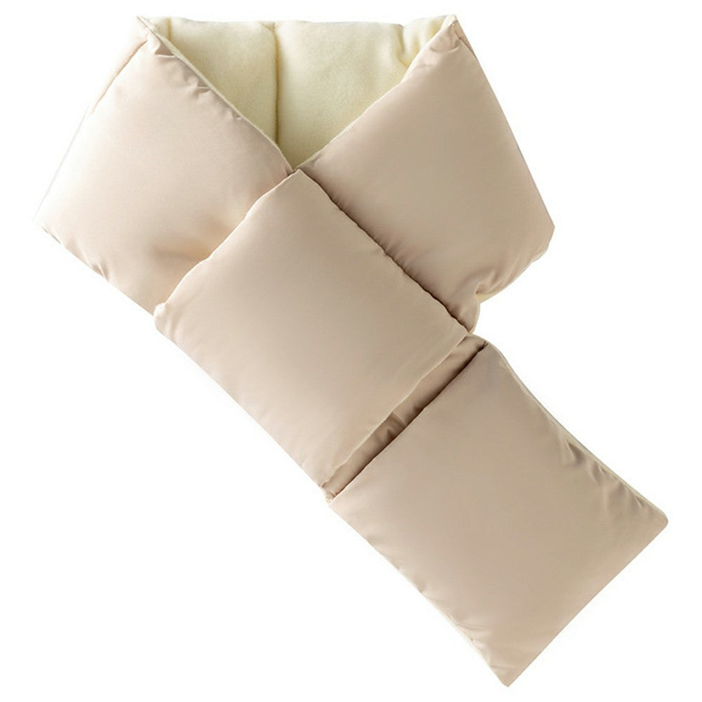Winter Warm Down Cloud Cotton Scarf Single-Tube Pocket Neck Warmer