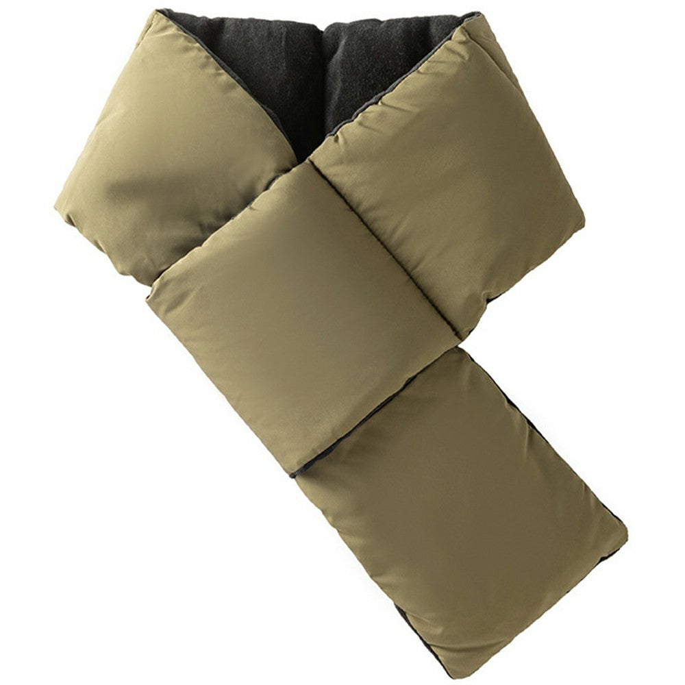 Winter Warm Down Cloud Cotton Scarf Single-Tube Pocket Neck Warmer