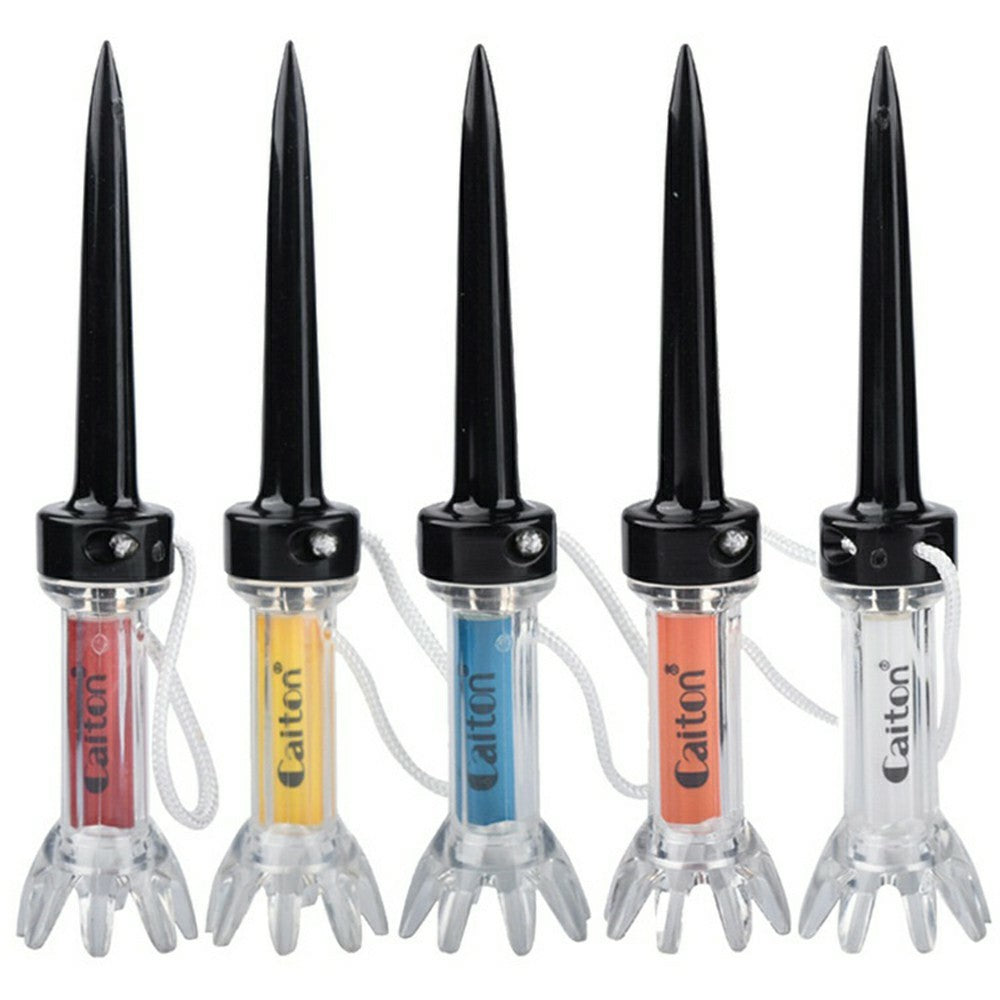 5PCS / Set 7.9cm Golf Tees Magnetic Ball Holder Plastic Tee Training Practice Tool