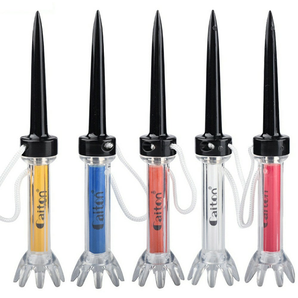 5PCS / Set 9cm Golf Tees Magnetic Ball Holder Plastic Tee Training Practice Tool